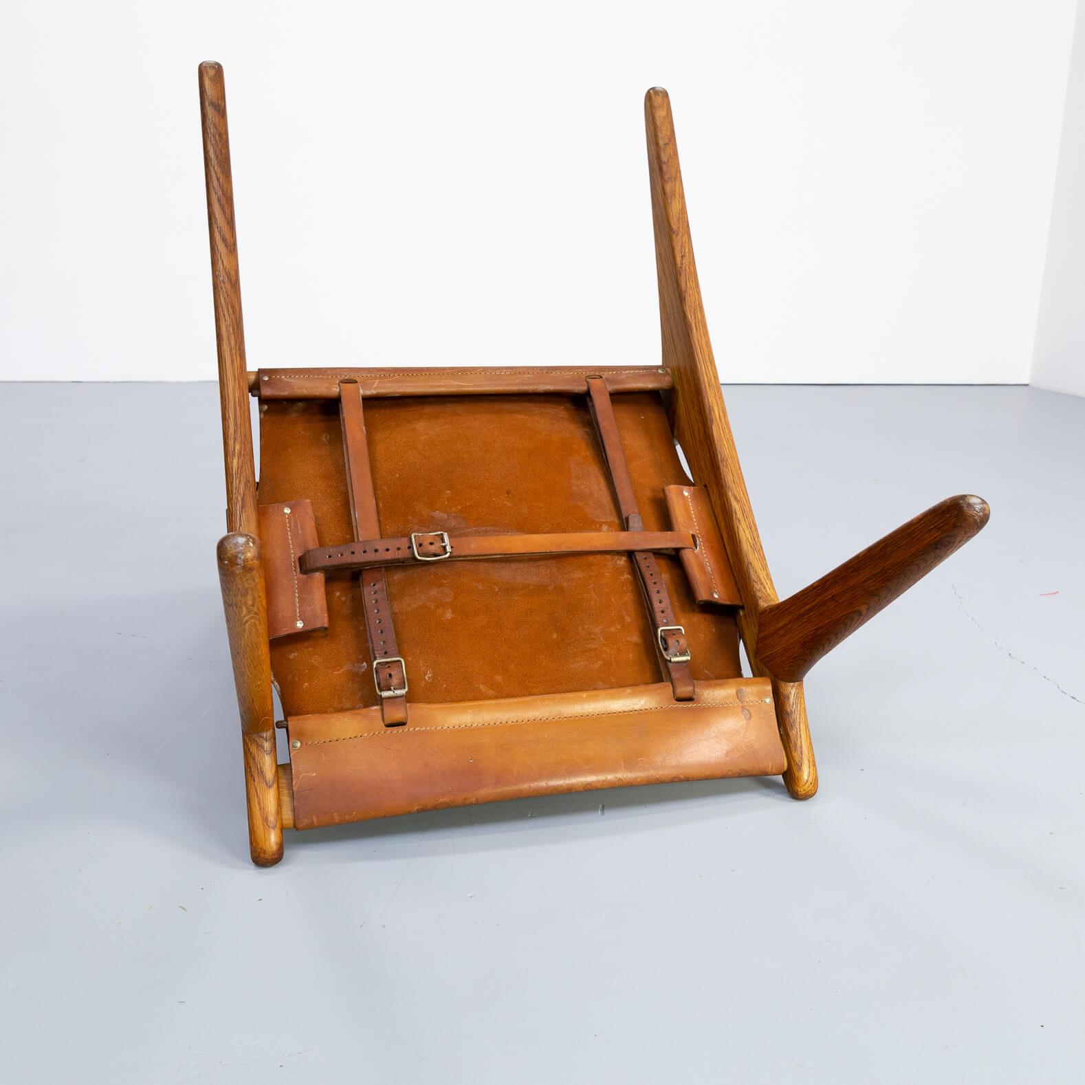 1950s Uno & Östen Kristiansson model 204 Hunting Chair by for Luxus For Sale 5