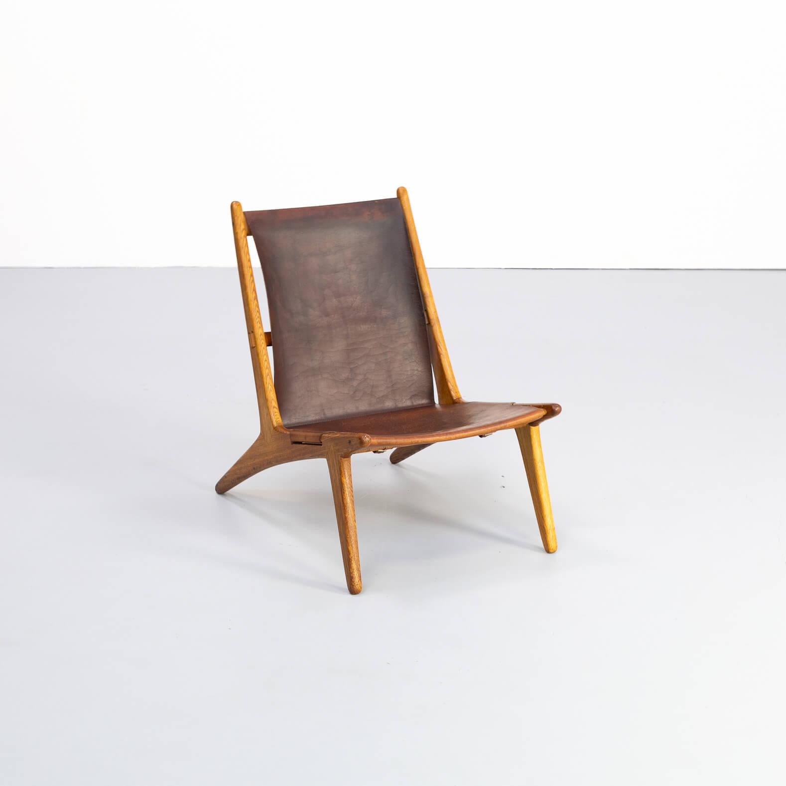 20th Century 1950s Uno & Östen Kristiansson model 204 Hunting Chair by for Luxus For Sale
