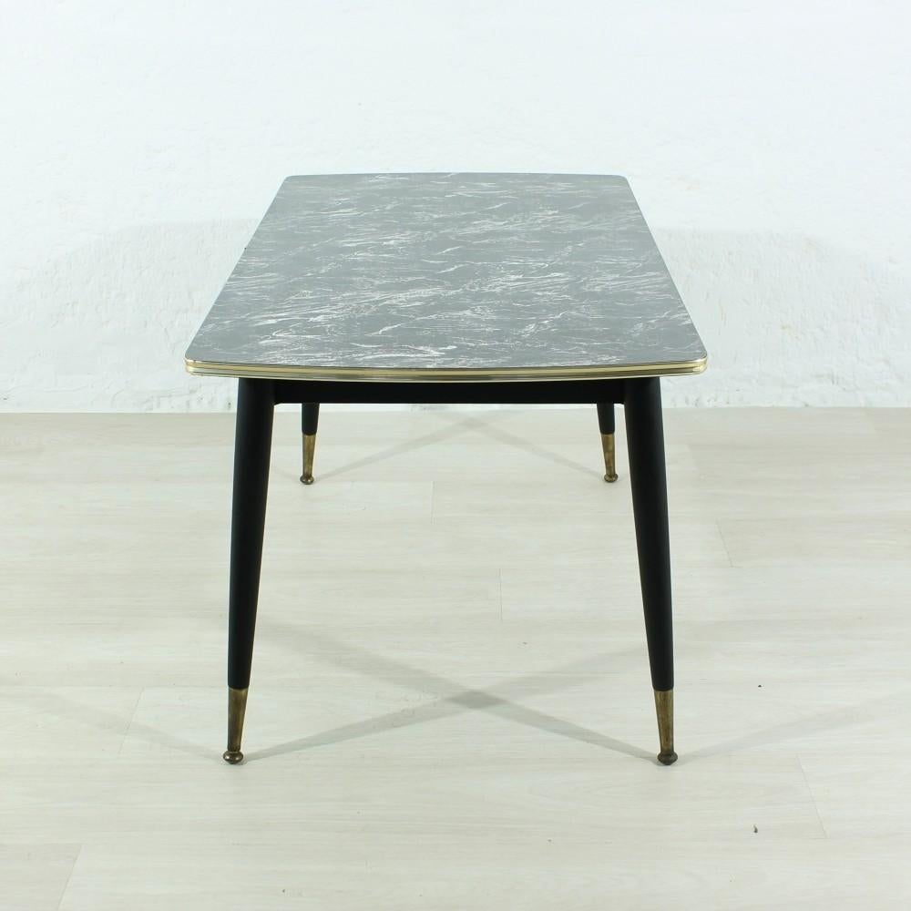 Brass 1950s Vintage Dining Table For Sale