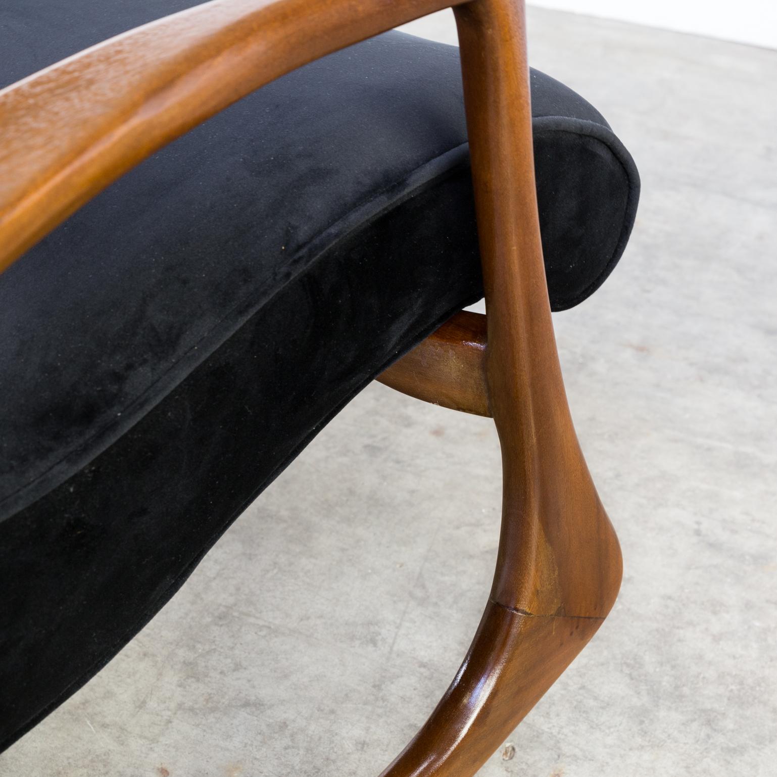 1950s Vladimir Kagan Model 175F and 175GH New Upholstered Rocking Chair 1