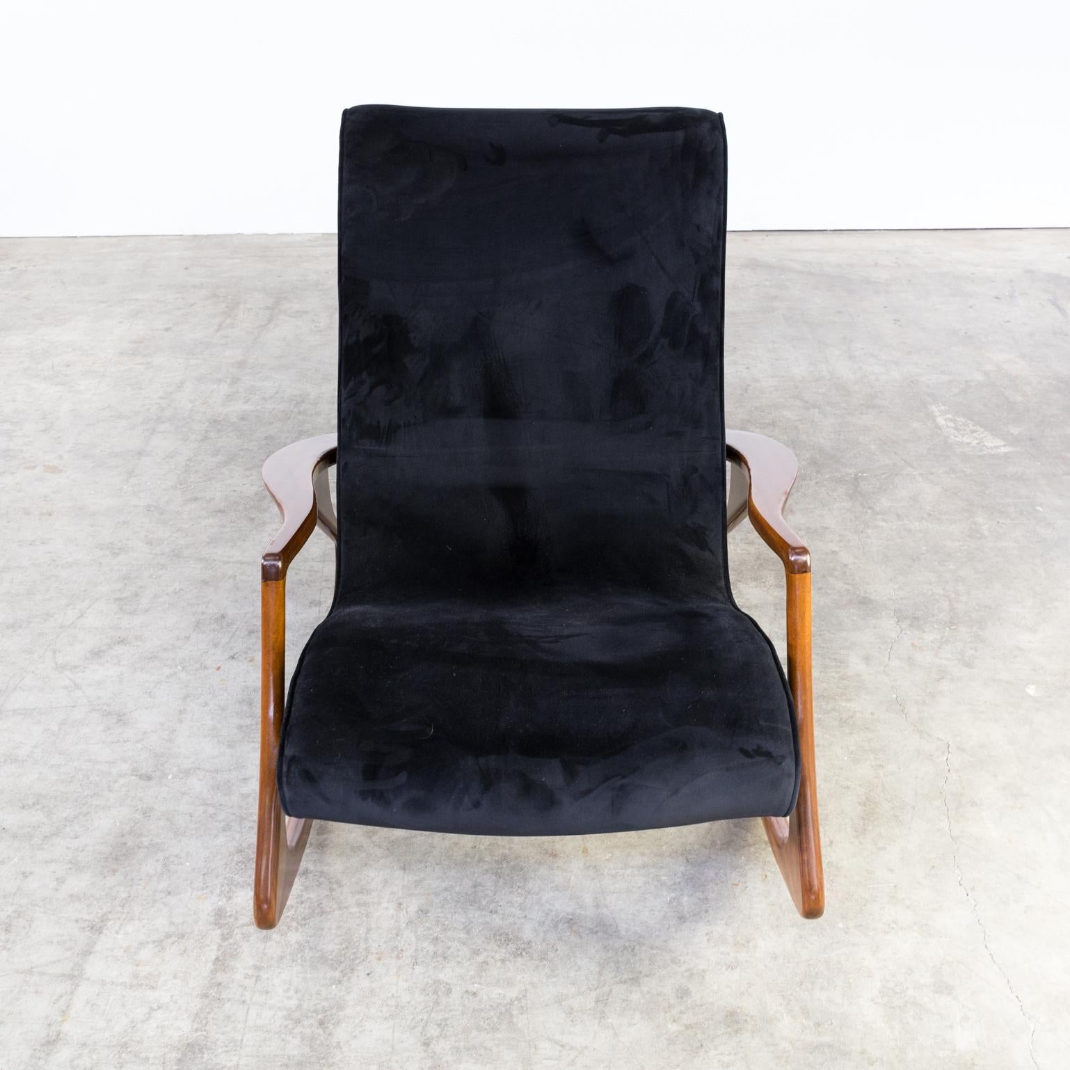 1950s Vladimir Kagan Model 175F and 175GH New Upholstered Rocking Chair 5
