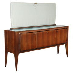 50's walnut Cabinet with mirro