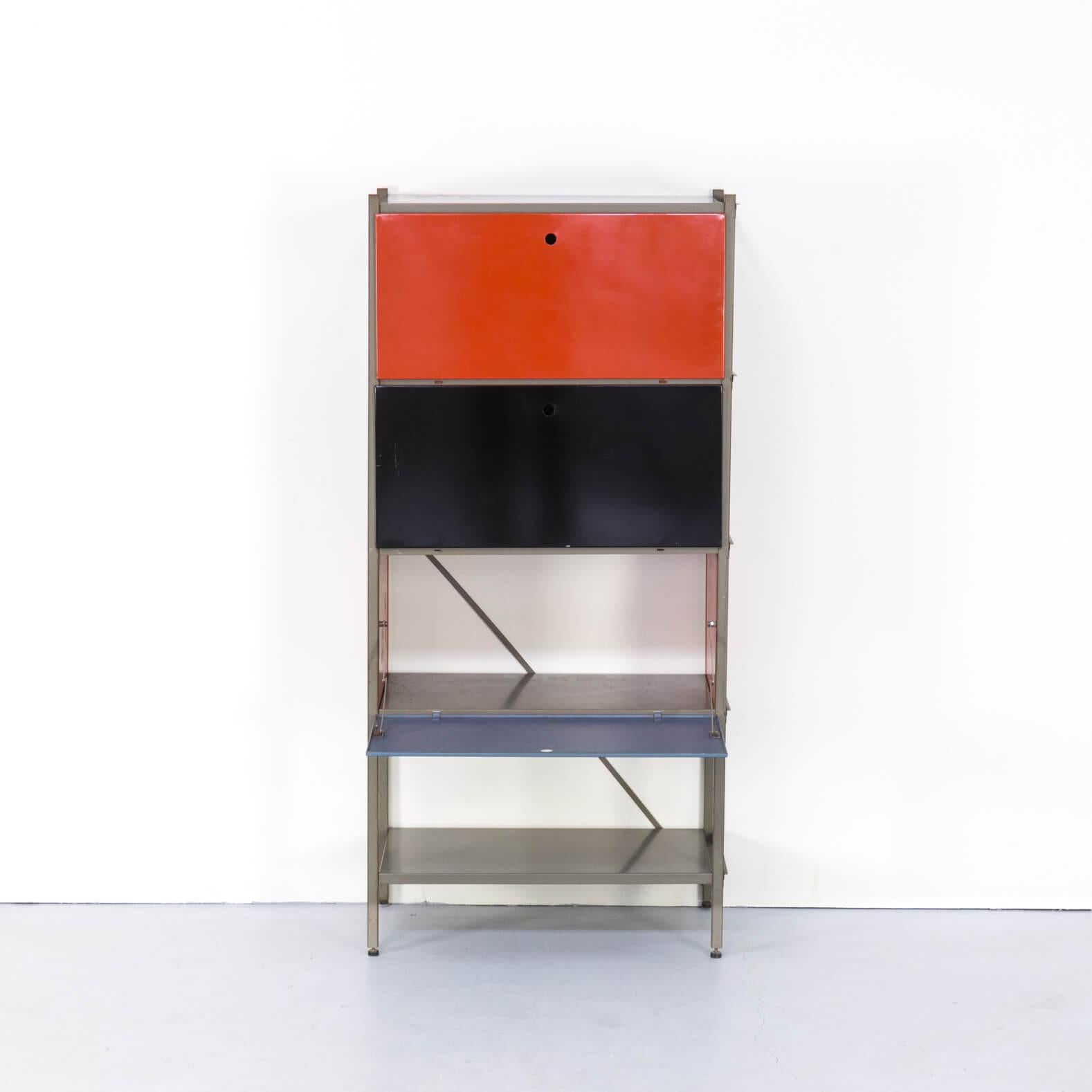 20th Century 1950s Wim Rietveld Model 663 Wall Unit for Gispen For Sale