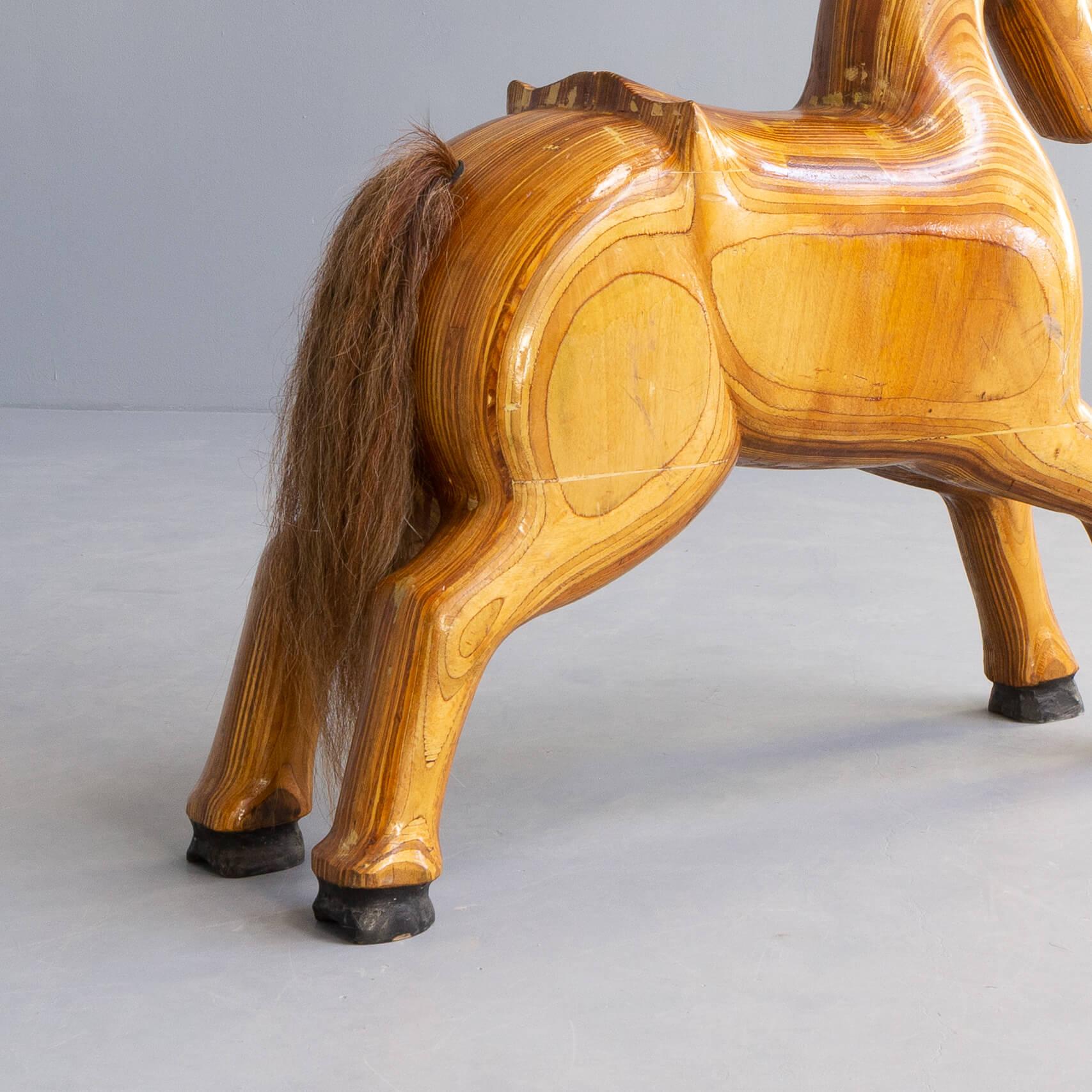 50s Wooden Decorative Horse For Sale 1