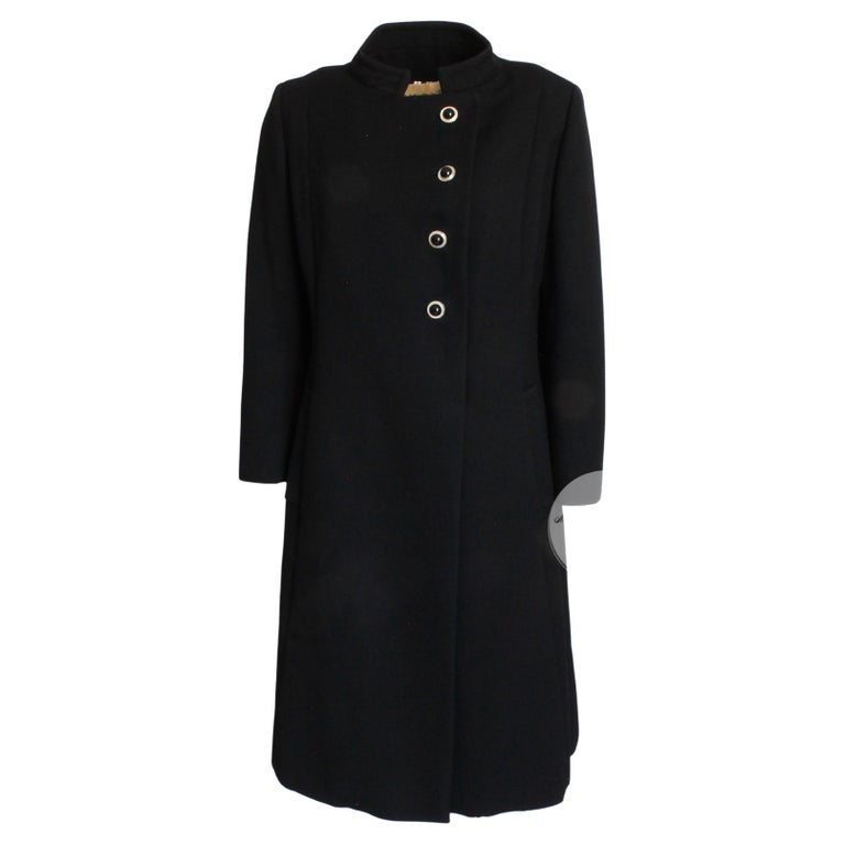 50s Wool Coat by Zelinka Matlick Military Style Tailored Sculptural ...