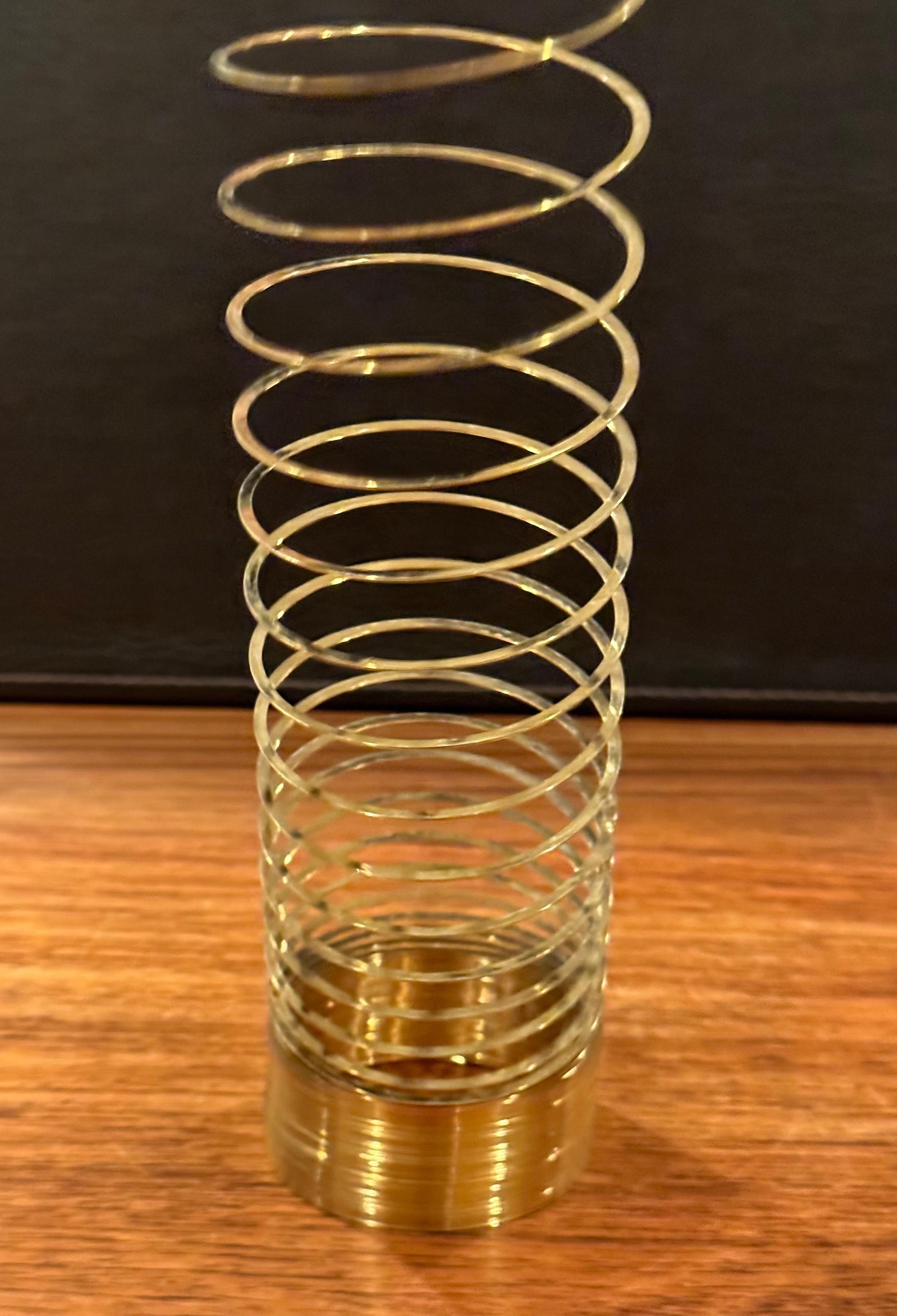 Vergoldetes Slinky-Spielzeug in Holzschachtel zum 50. Jahrestag im Angebot 2