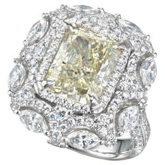5.1 Carat Marquise Statement Brilliant White 14K White Gold Heirloom-Worthy Glow