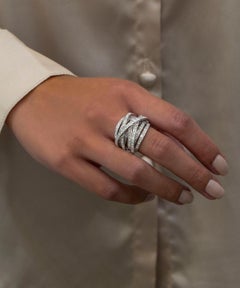 5.1 Carat Princess Statement Brilliant White 14K White Gold Timeless Brilliance