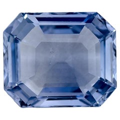 5.1 Ct Blue Sapphire Octagon Cut Loose Gemstone