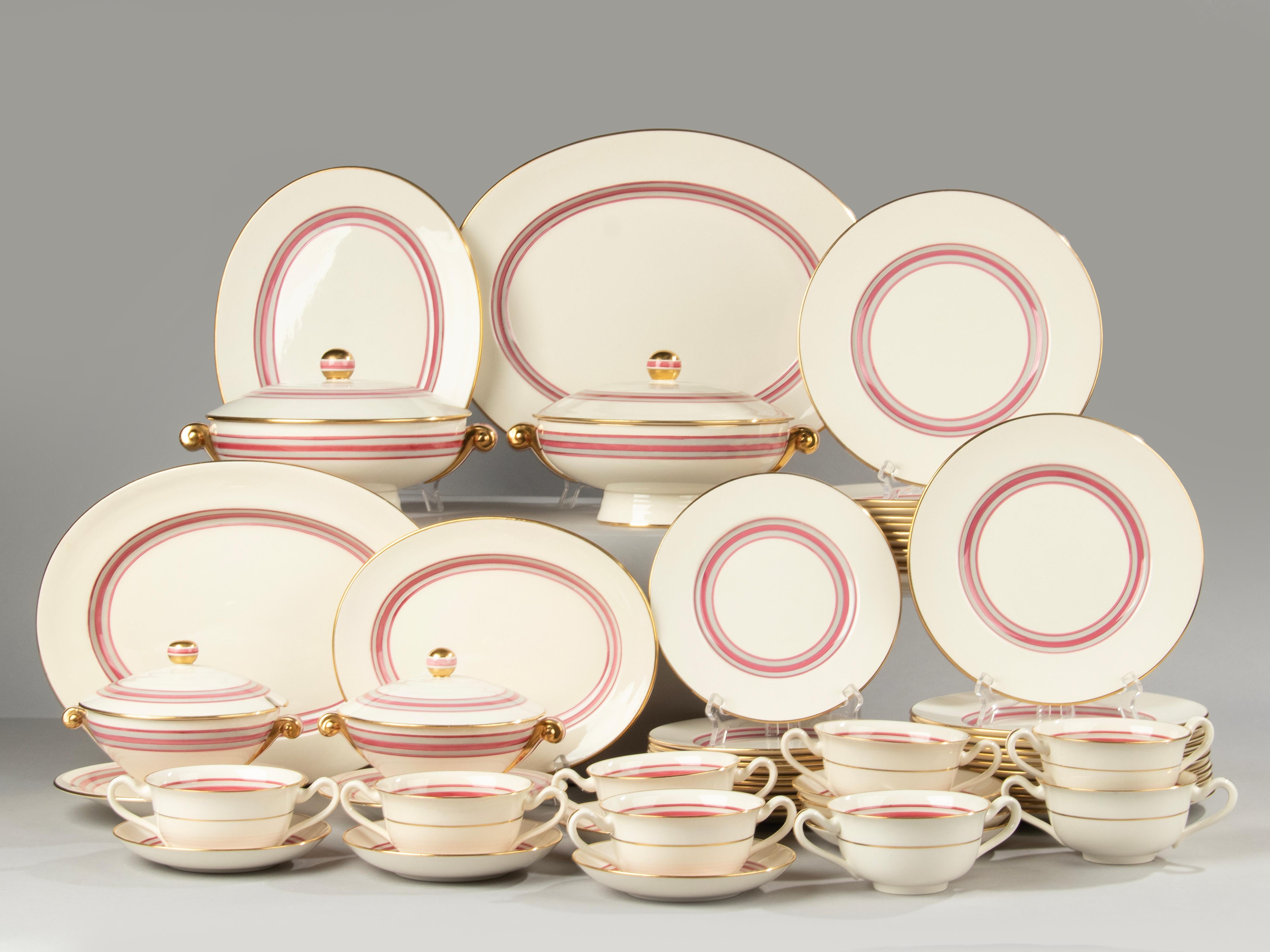 51Piece Set Art Deco Dinnerware, Spode, England, circa 1930 For Sale at 1stDibs