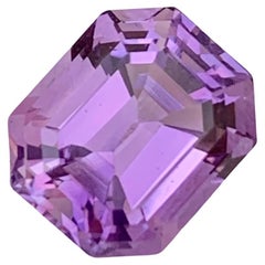 5.10 Carat Natural Loose Amethyst Octagon Shape Gem For Jewellery Making