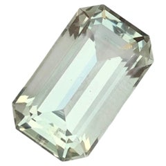 5.10 Carat Natural Loose Green Amethyst Emerald Shape Gemstone