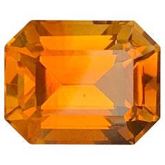 5.10 Carat Natural Loose Maraba Citrine Emerald Shape Gemstone