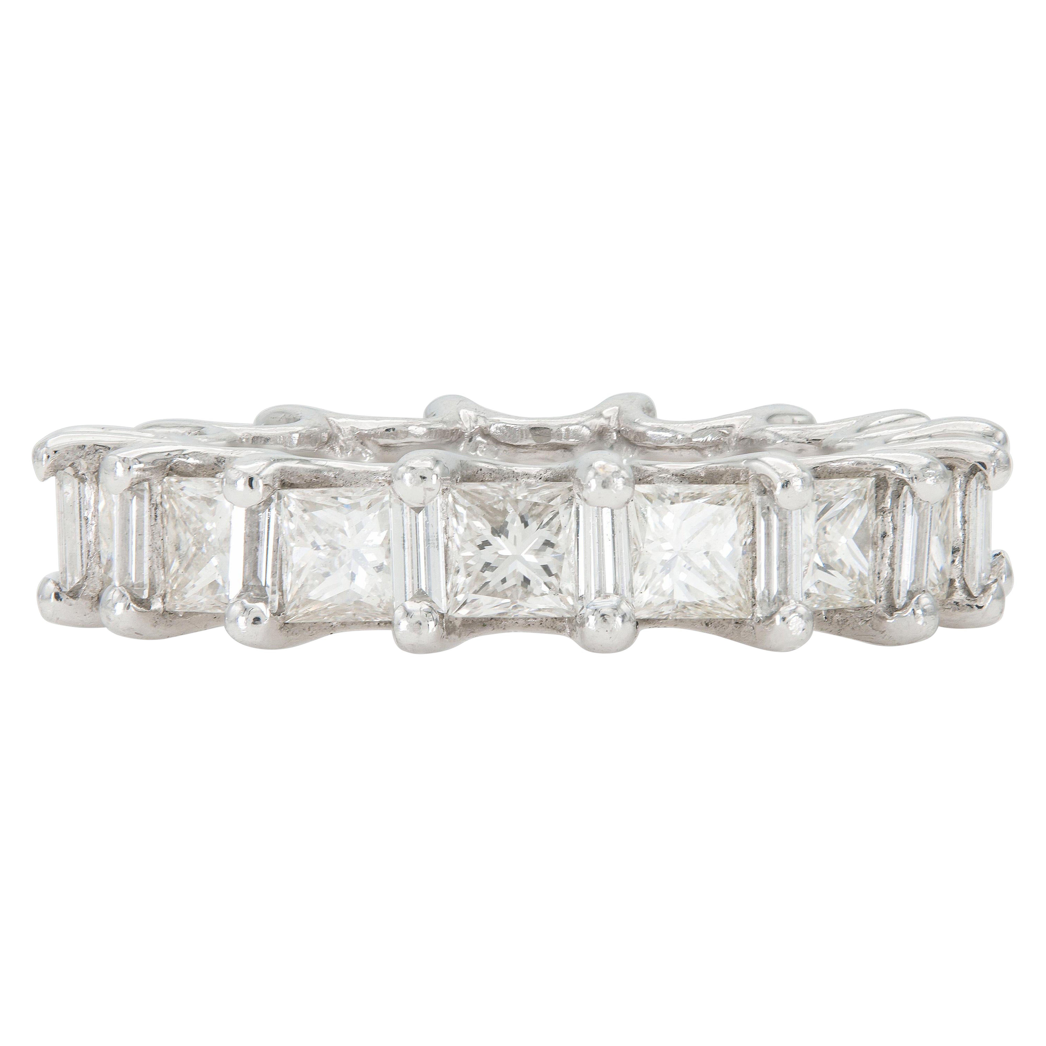 5.10 Carat Princess Cut Diamond Eternity Band