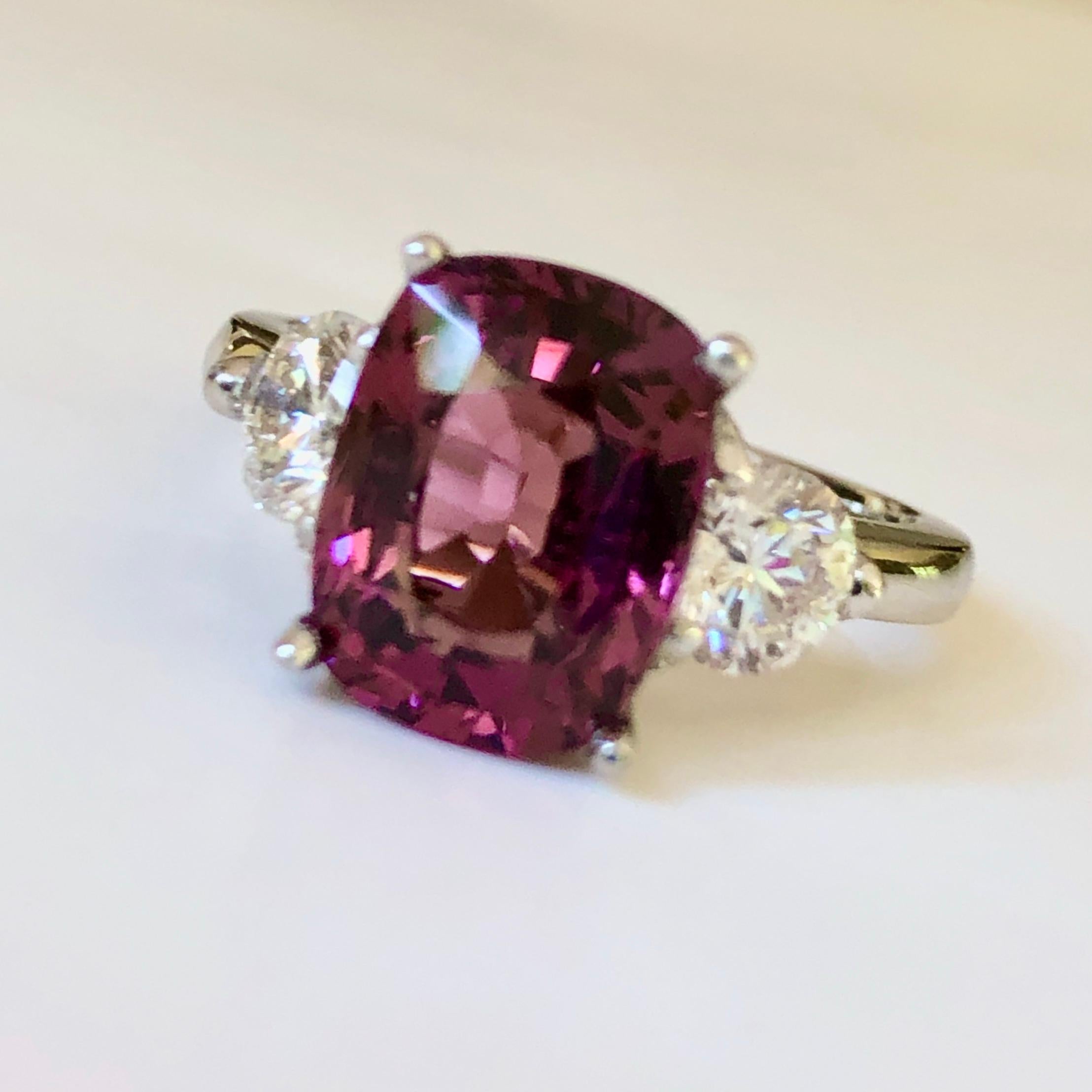 spinel engagement ring