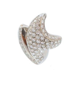 5.10 Carats Diamonds, 18 Karat White Gold Earrings.