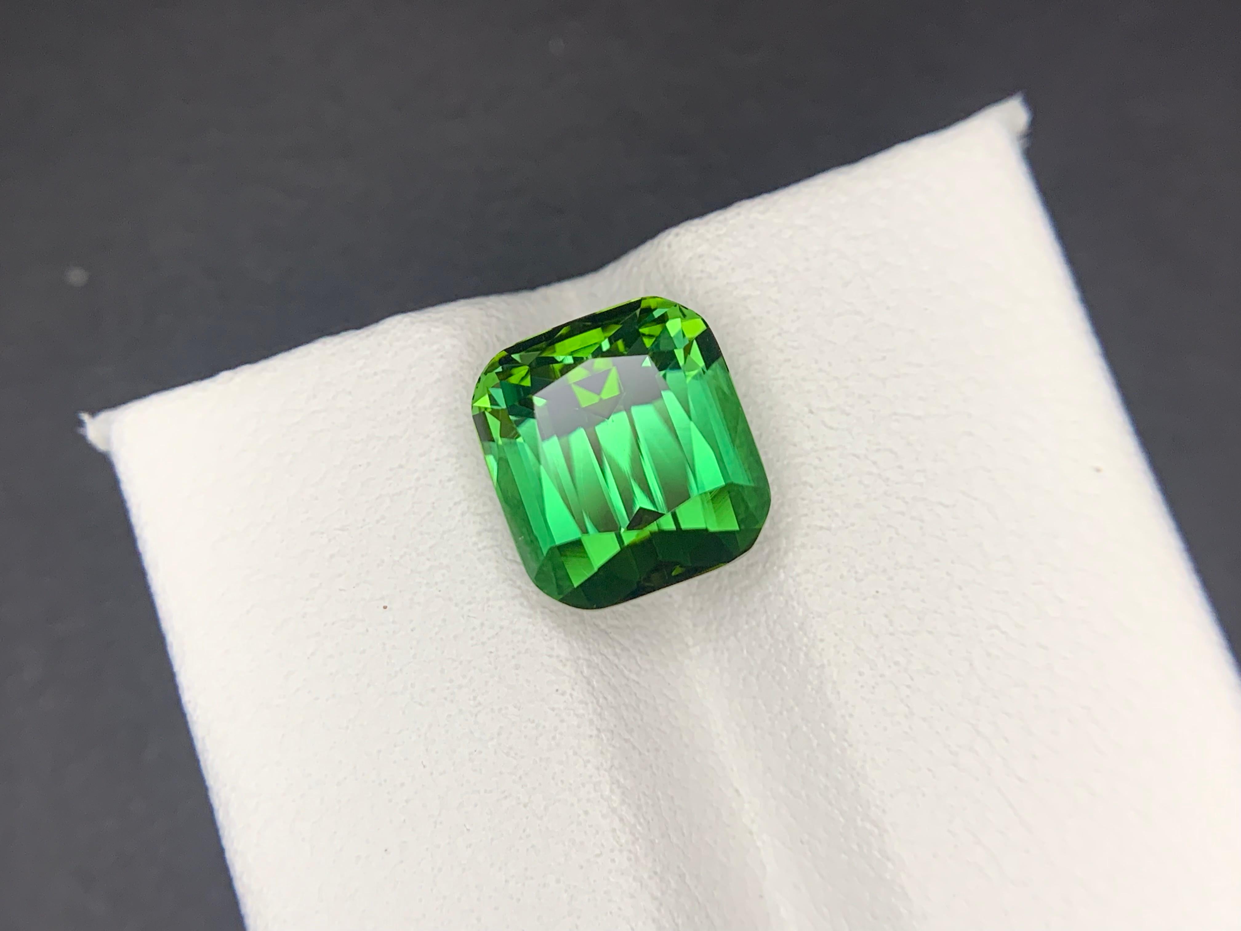 5.10 Carats Natural Faceted Green Tourmaline Gemstone (Tourmaline verte à facettes) Neuf - En vente à Brisbane, AU
