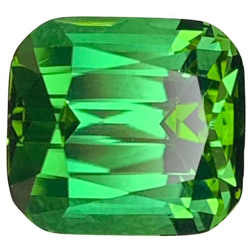 5,10 carati di gemma di tormalina verde naturale sfaccettata