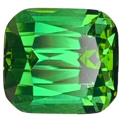 5,10 Karat Natürlicher Facettierter Grüner Turmalin Edelstein