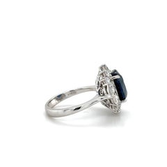 5.10 Carat GRS Certified Sapphire Ring