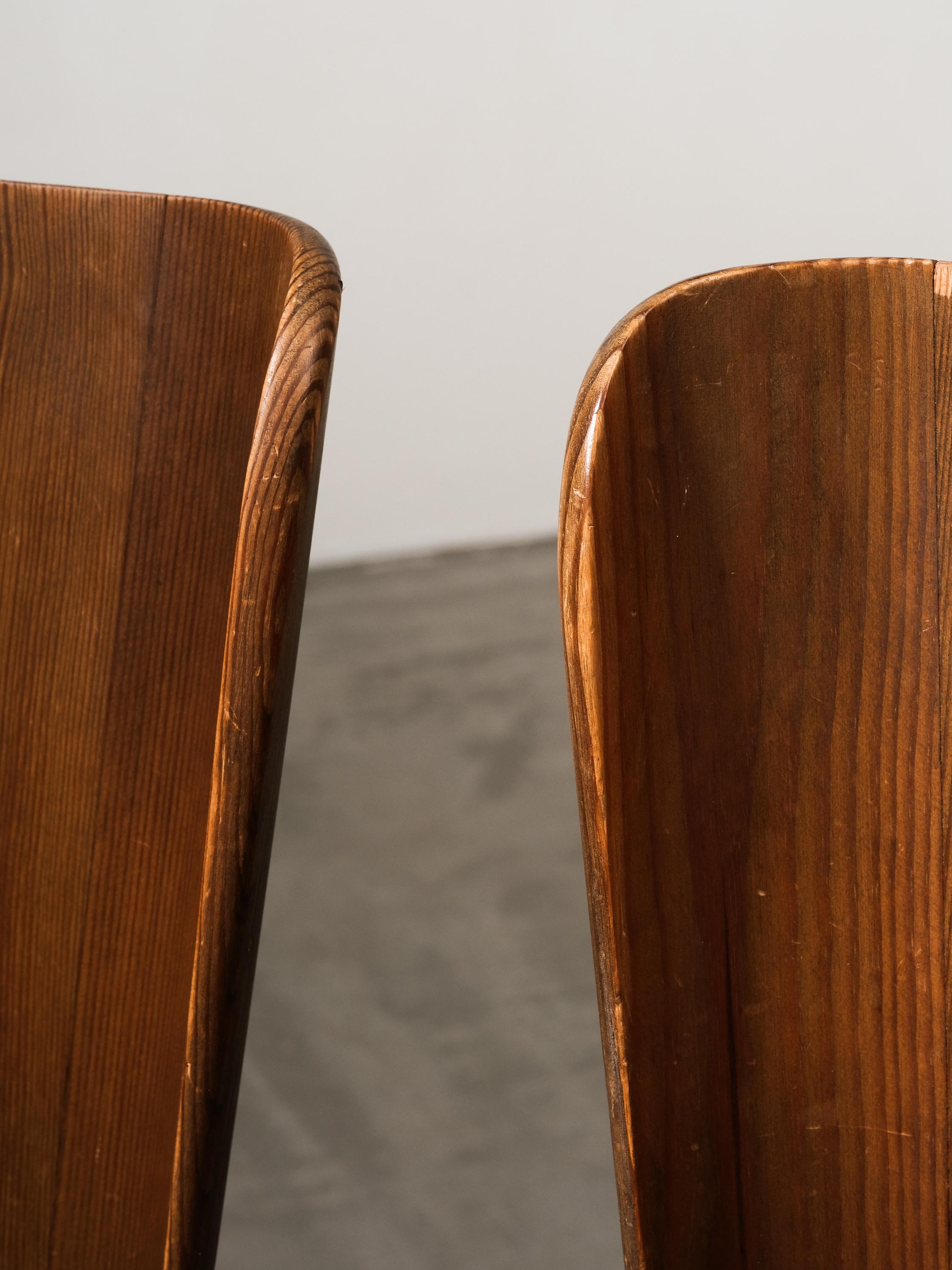 Ensemble de chaises de salle à manger en pin 