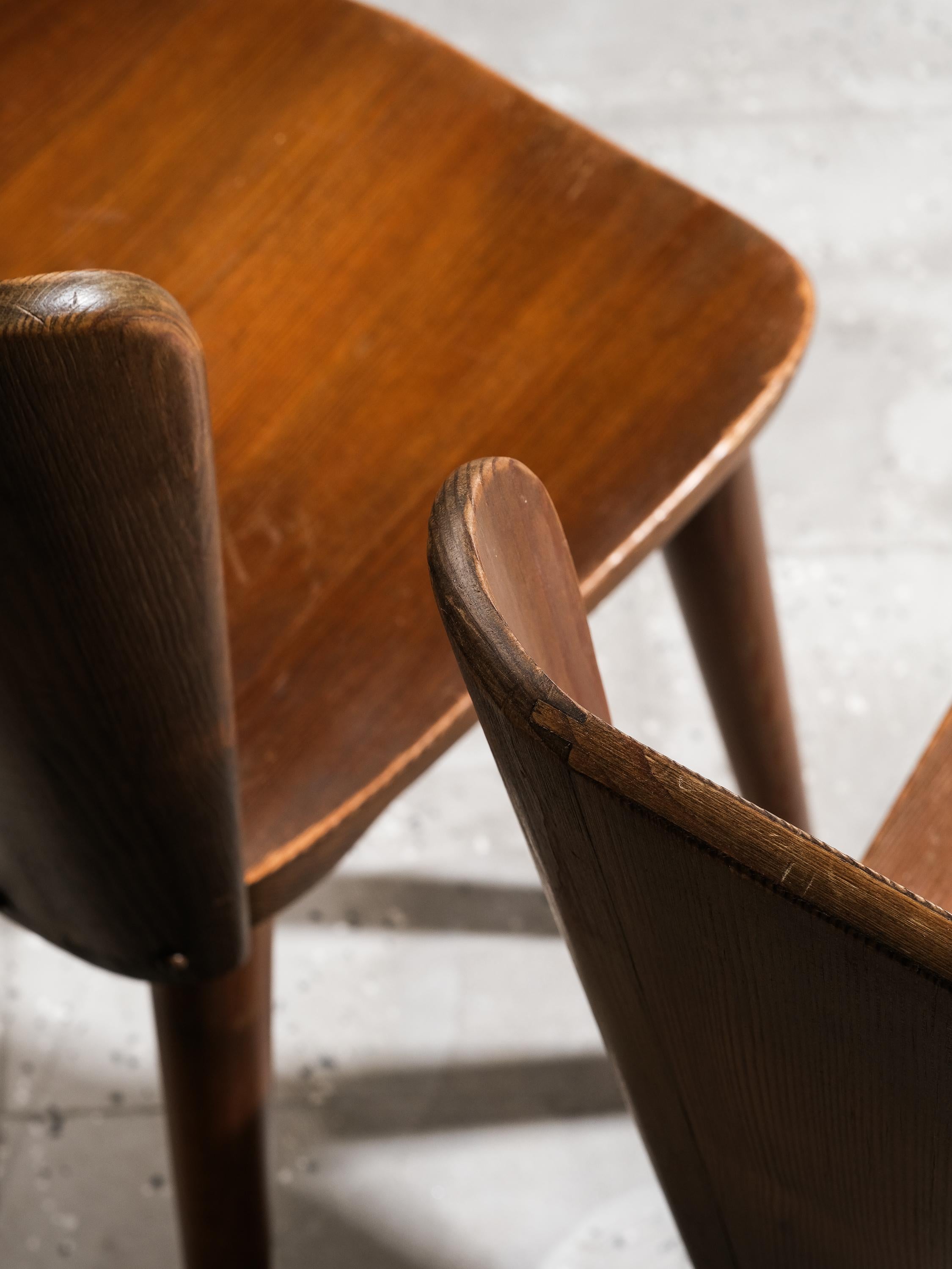 Ensemble de chaises de salle à manger en pin 