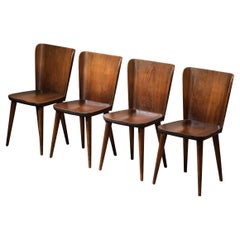 "510" Pine Dining Chair Set by Göran Malmvall for Karl Andersson & Söner, 1940s