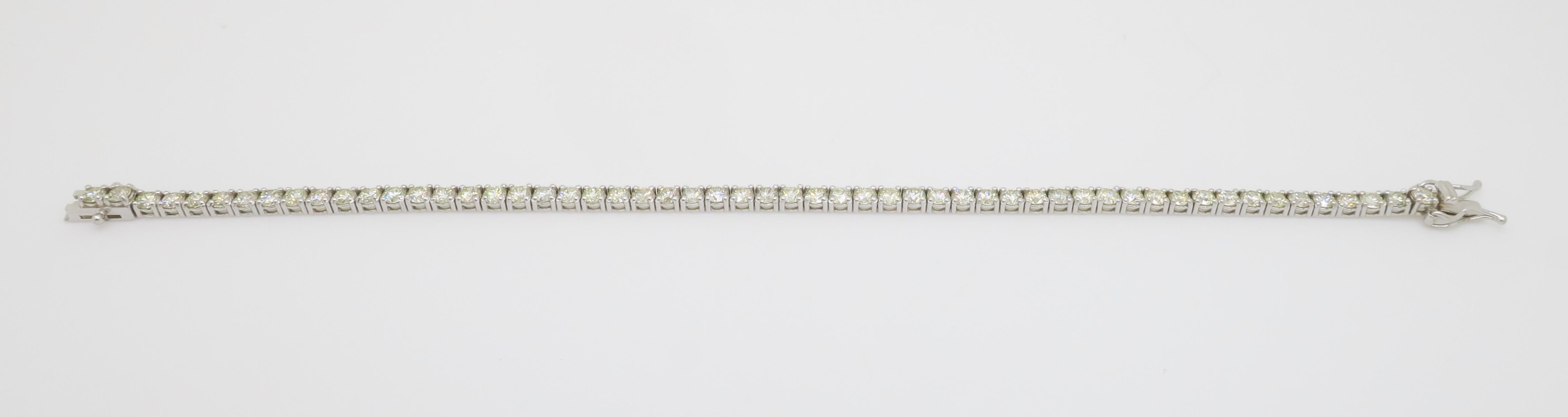 5,10CTW Classic Diamant-Tennisarmband im Angebot 7