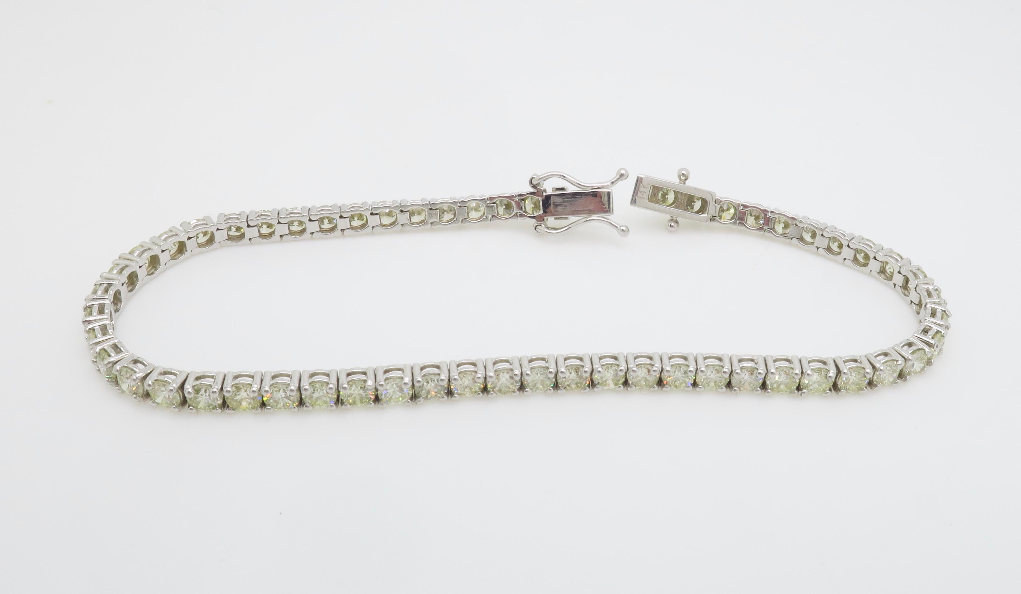 5,10CTW Classic Diamant-Tennisarmband im Angebot 9