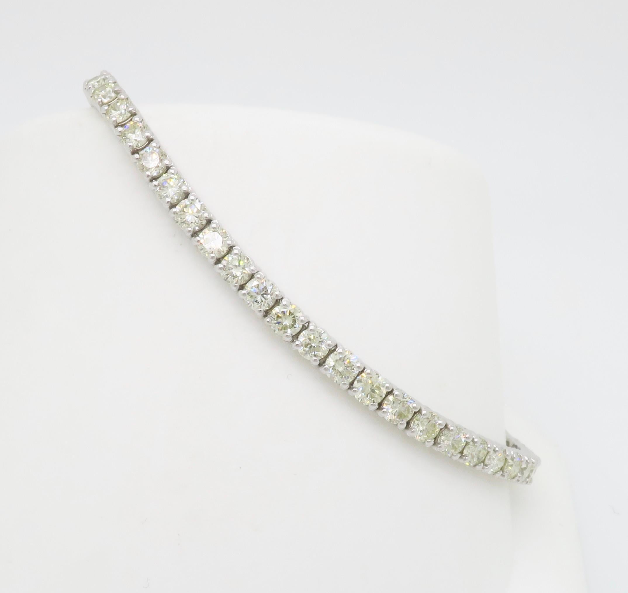 5,10CTW Classic Diamant-Tennisarmband (Rundschliff) im Angebot