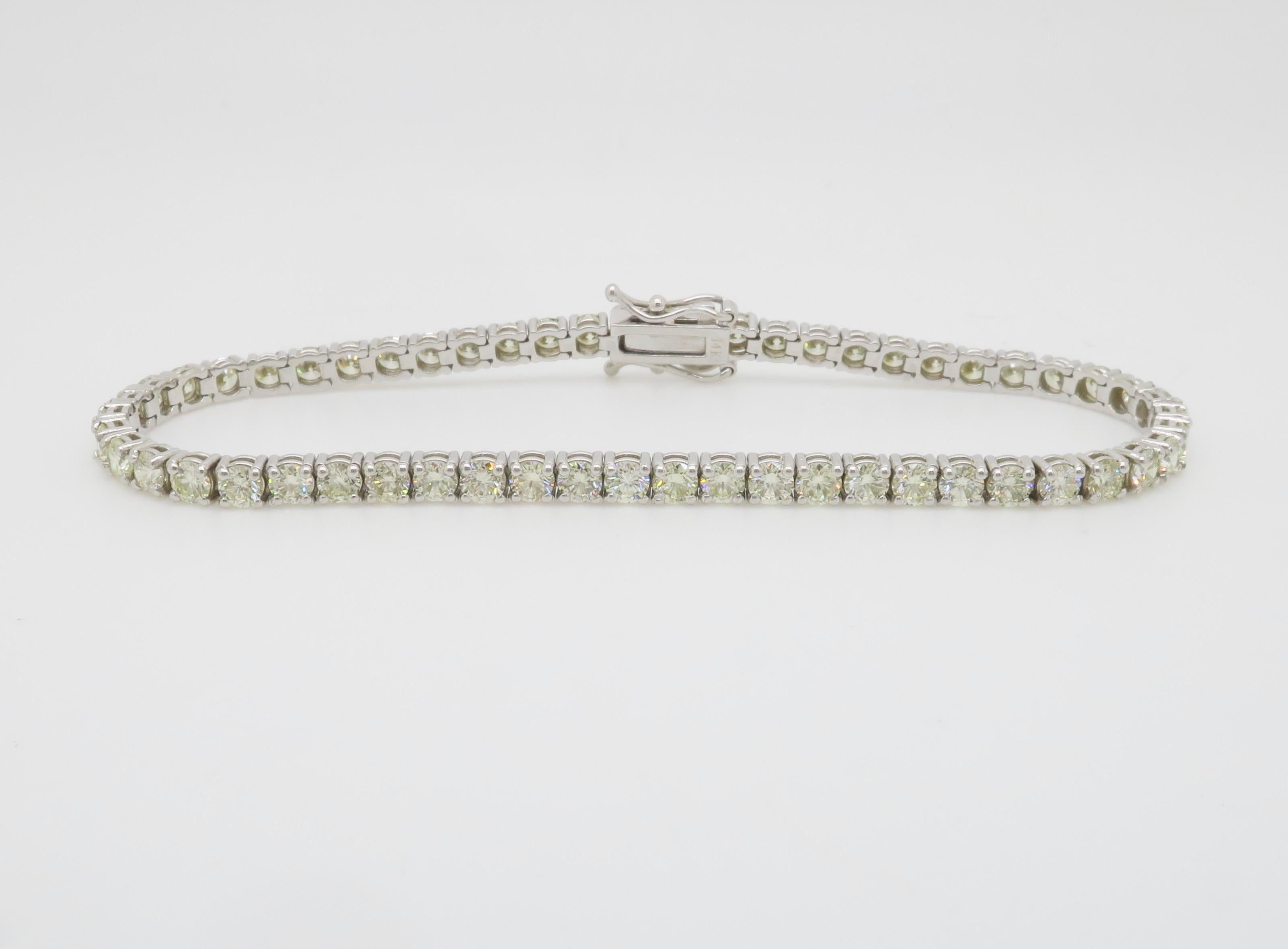 5,10CTW Classic Diamant-Tennisarmband im Angebot 4