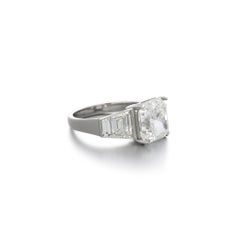 5.11 Carat Radiant Statement Brilliant White SI 14K White Gold
