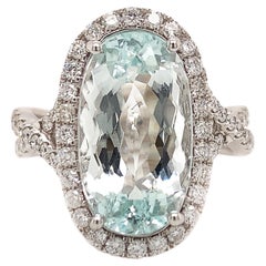 5.12 Carat Aquamarine Cocktail Ring