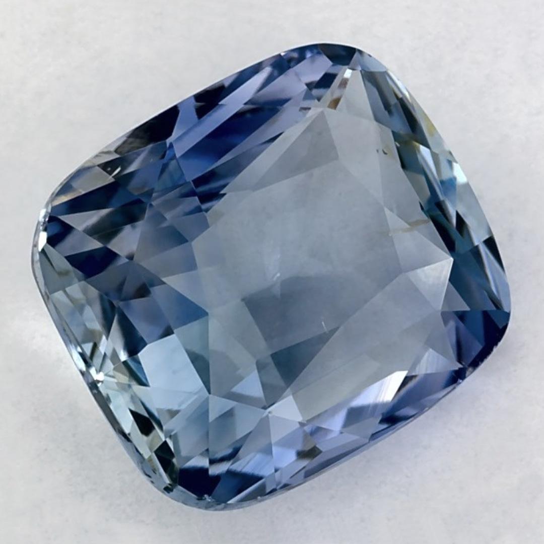 Cushion Cut 5.12 Ct Blue Sapphire Cushion Loose Gemstone For Sale