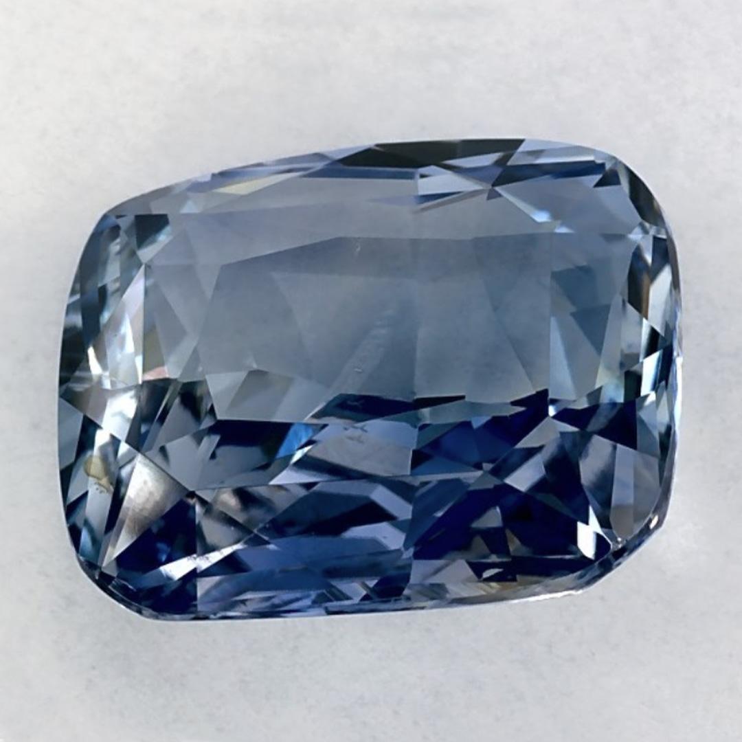 5.12 Ct Blue Sapphire Cushion Loose Gemstone In New Condition For Sale In Fort Lee, NJ