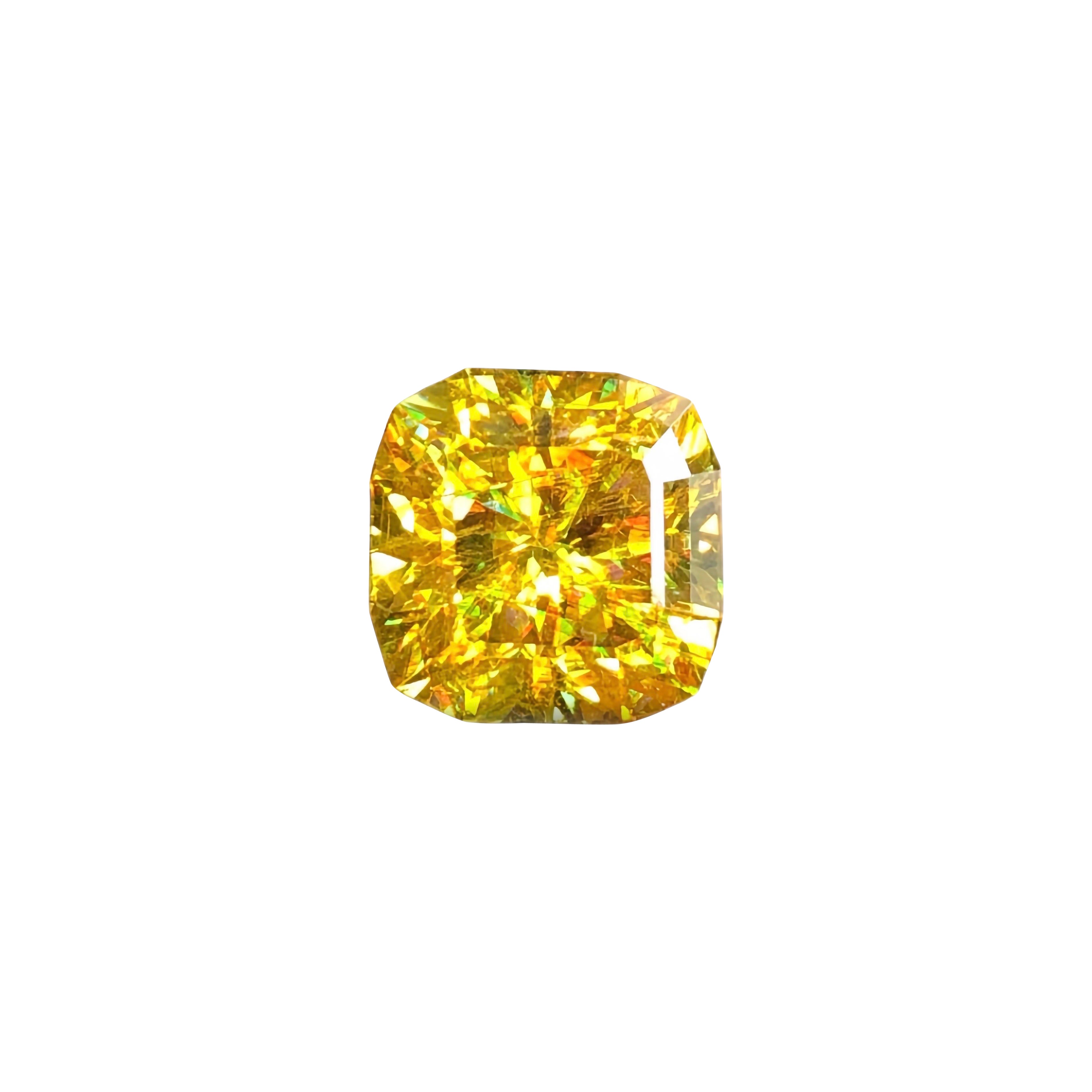 5.12 Ct Natürlich  Sphene Hochpräzise Kanarienvogel Farbe Madagaskar Edelstein im Angebot
