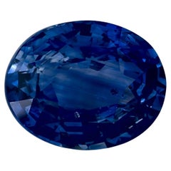 5.13 carati di zaffiro blu ovale sfuso