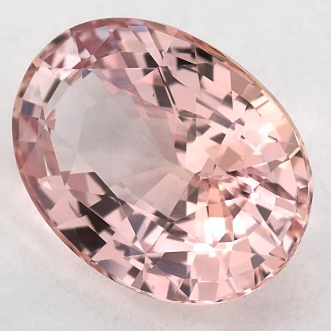 Taglio ovale 5.13 carati di zaffiro rosa ovale sfuso in vendita