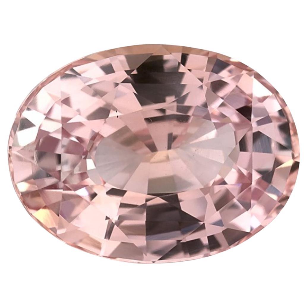 5.13 Ct Pink Sapphire Oval Loose Gemstone
