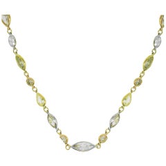 Collier de diamants multicolores de 51,34 carats