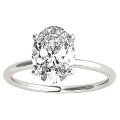 5.13ct Oval Diamond Ring in 14K White Gold GIA Certified 5.13ct Oval Diamond Ring in 14K White Gold GIA Certified