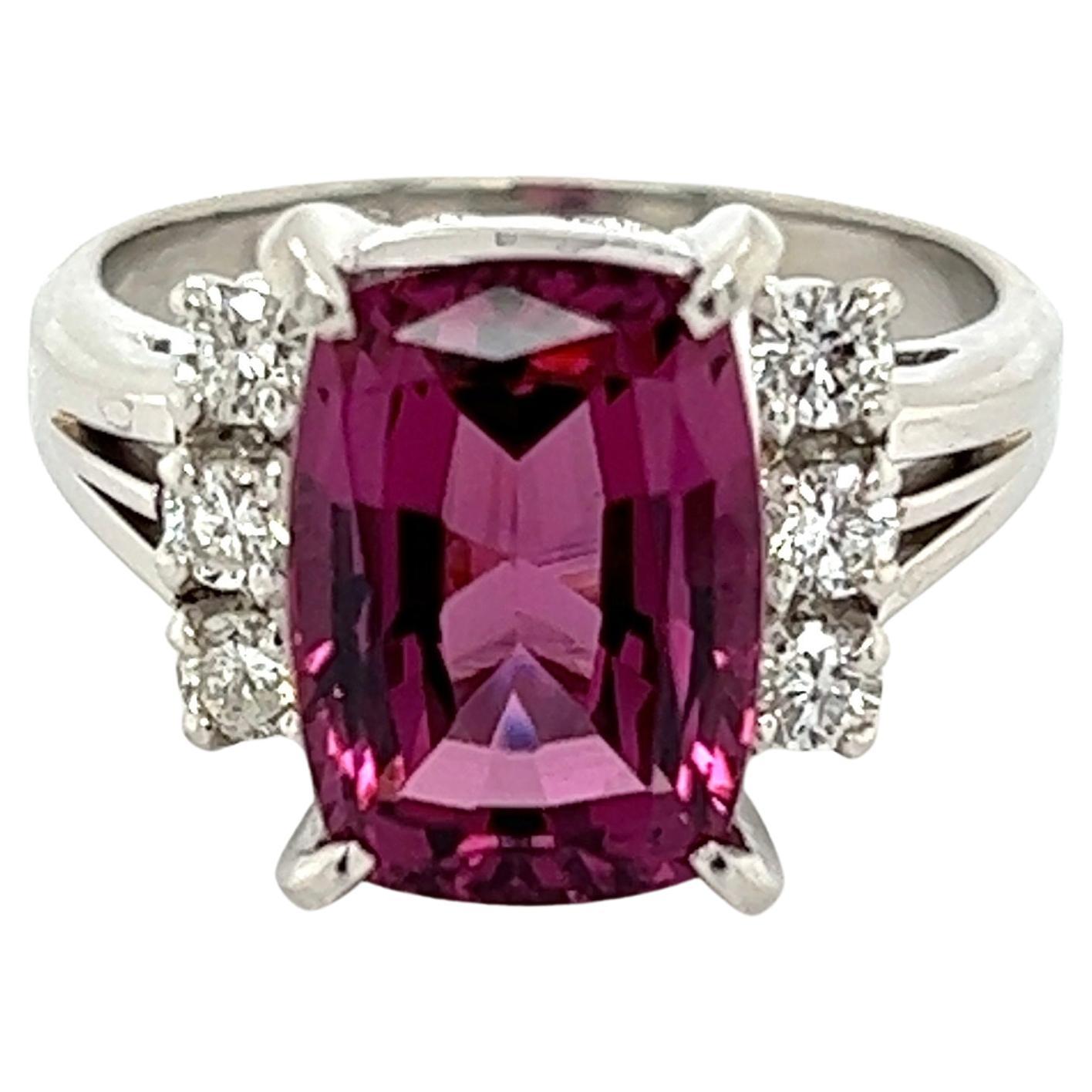 Neil Lane Spessartite Platinum Diamond Ring For Sale at 1stDibs