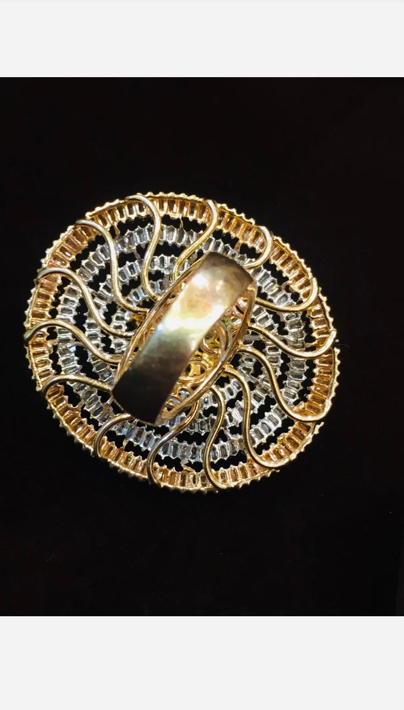 5.14 Quilates Diamantes Naturales Anillo Cóctel Oro en venta 1
