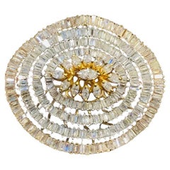 Anello da cocktail in oro con diamanti naturali da 5,14 carati