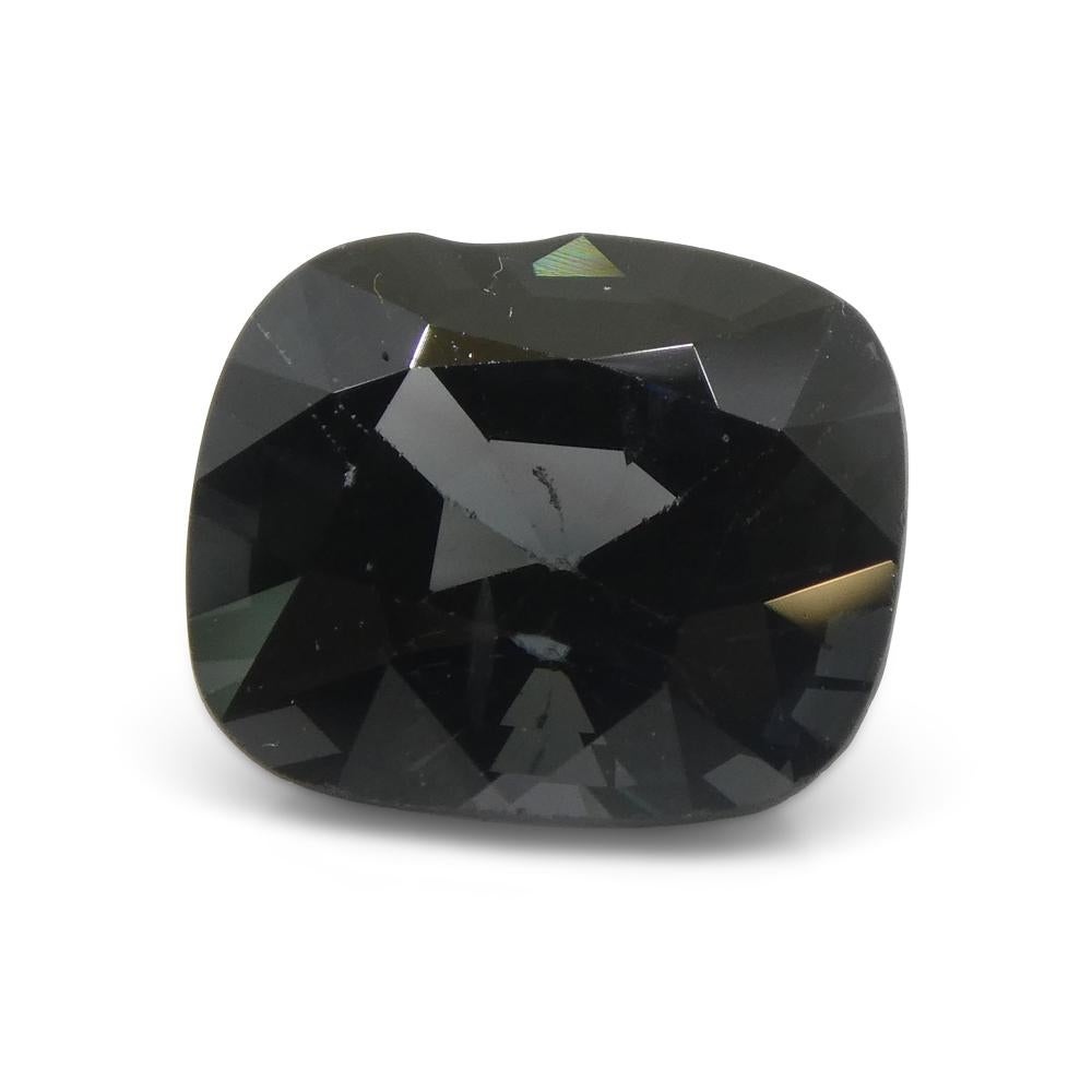 5.14ct Spinello grigio rettangolare a cuscino dalla Birmania in vendita 6