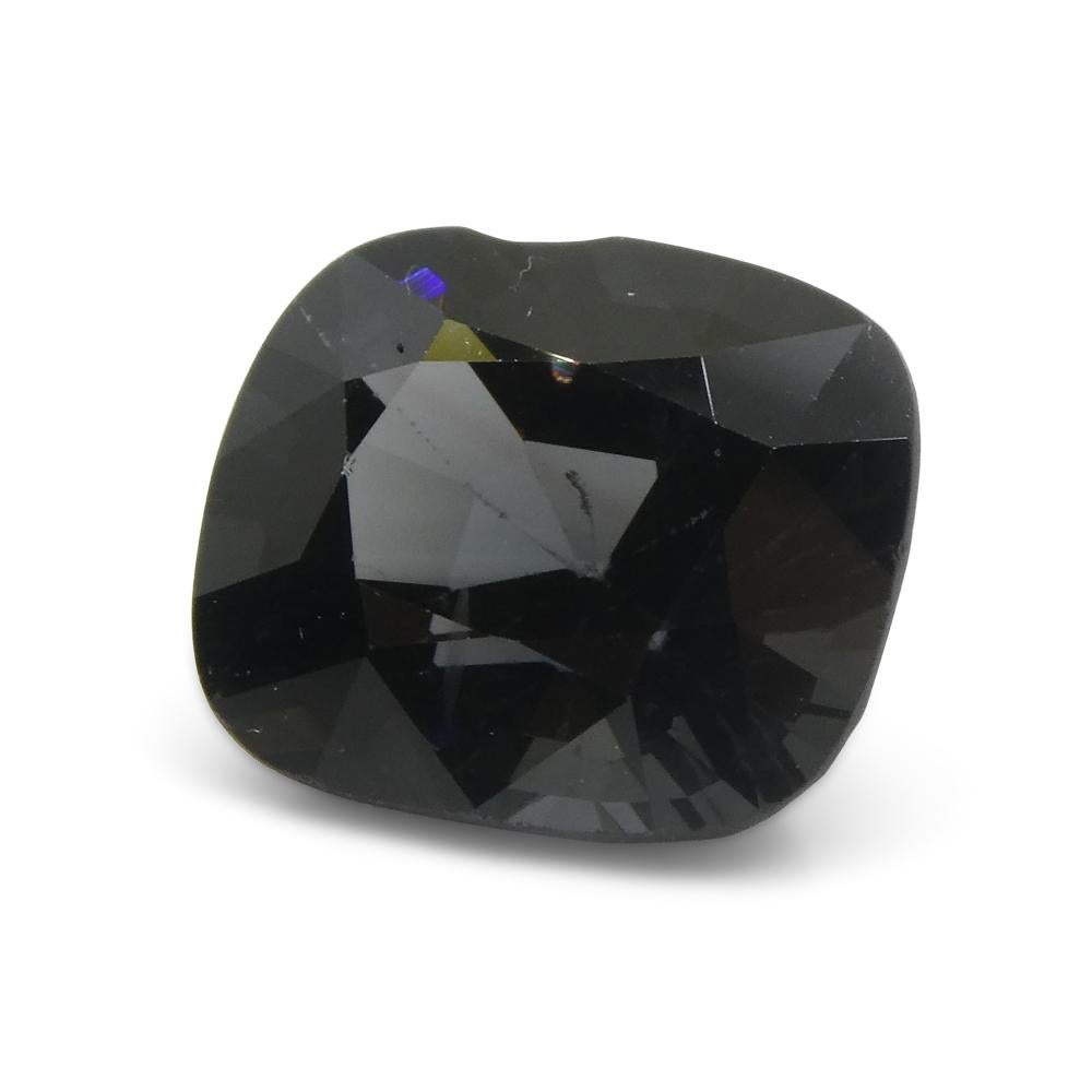 5.14ct Spinello grigio rettangolare a cuscino dalla Birmania in vendita 7