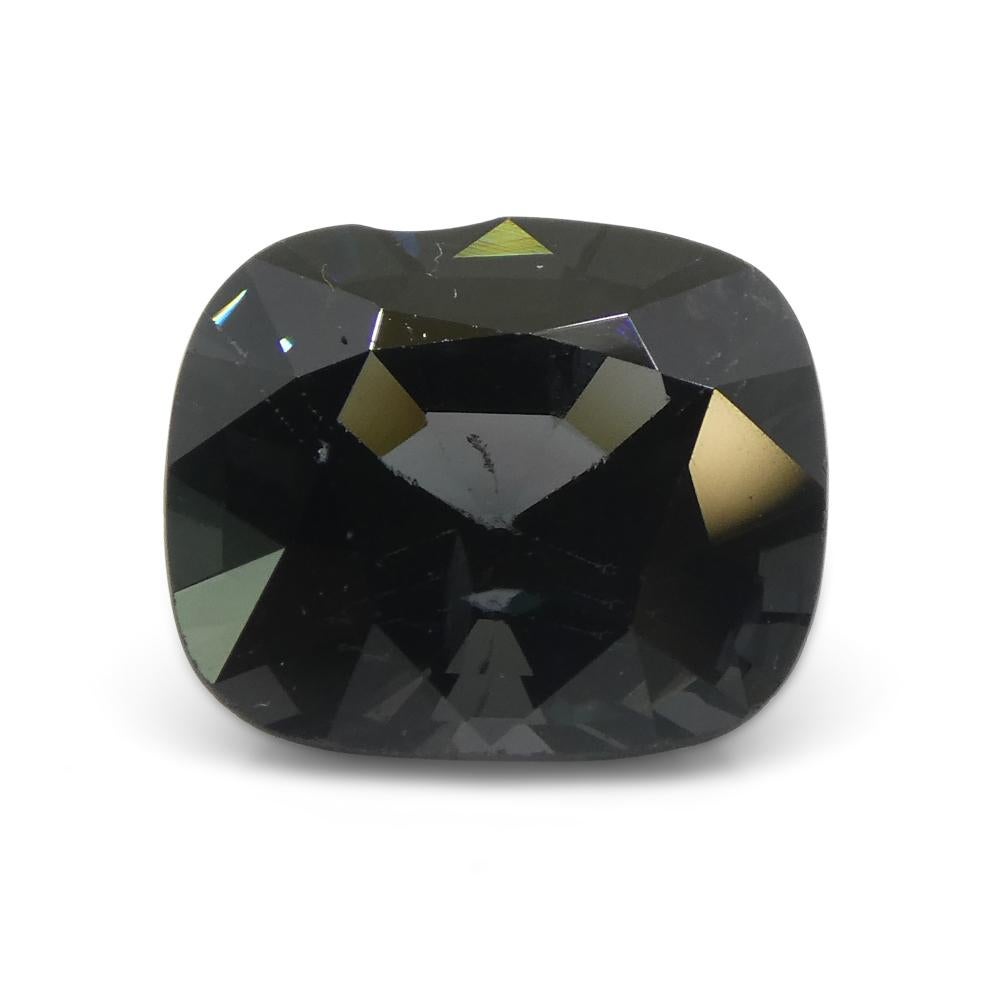 da uomo o donna 5.14ct Spinello grigio rettangolare a cuscino dalla Birmania in vendita