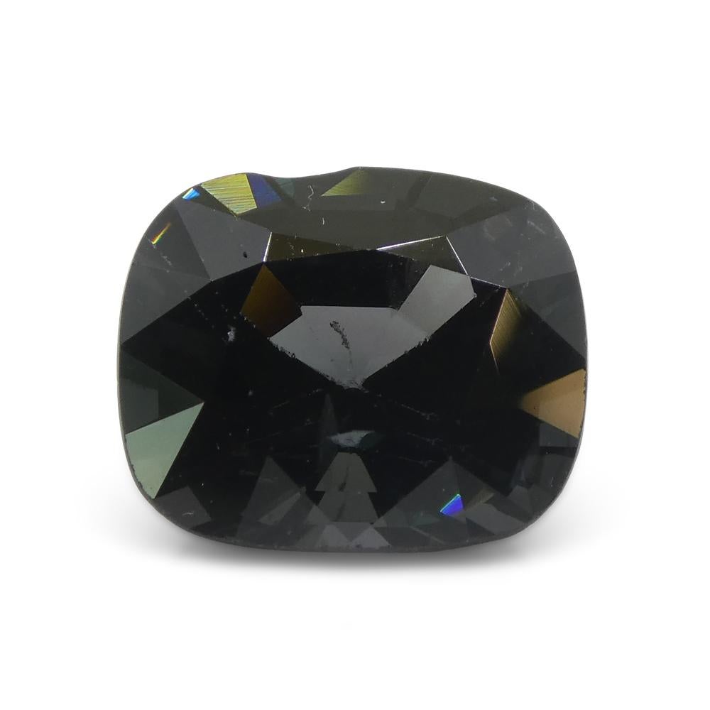 5.14ct Spinello grigio rettangolare a cuscino dalla Birmania in vendita 1