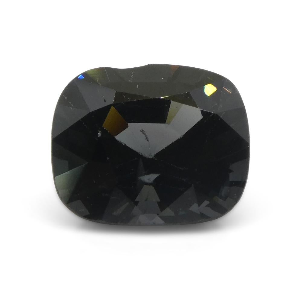 5.14ct Spinello grigio rettangolare a cuscino dalla Birmania in vendita 2