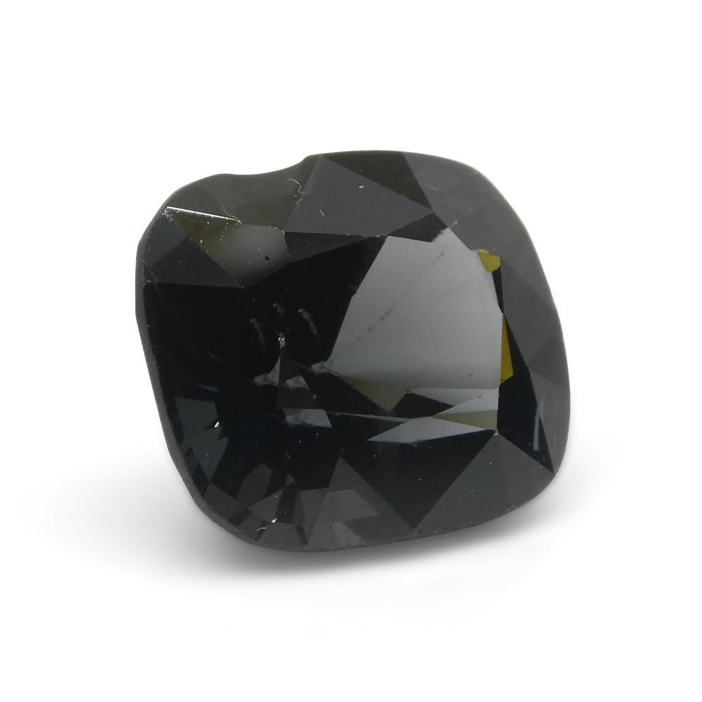5.14ct Spinello grigio rettangolare a cuscino dalla Birmania in vendita 4